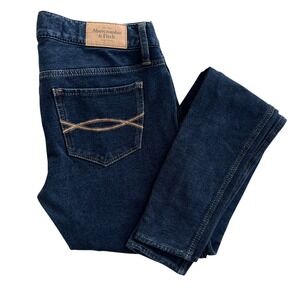 Abercrombie & Fitch 0R W25 L29 Dark Wash Blue Denim Low Rise Skinny Jegging Jean